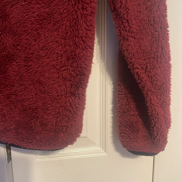 Victoria's Secret PINK burgundy full zip sherpa size XS - Picture 8 of 11